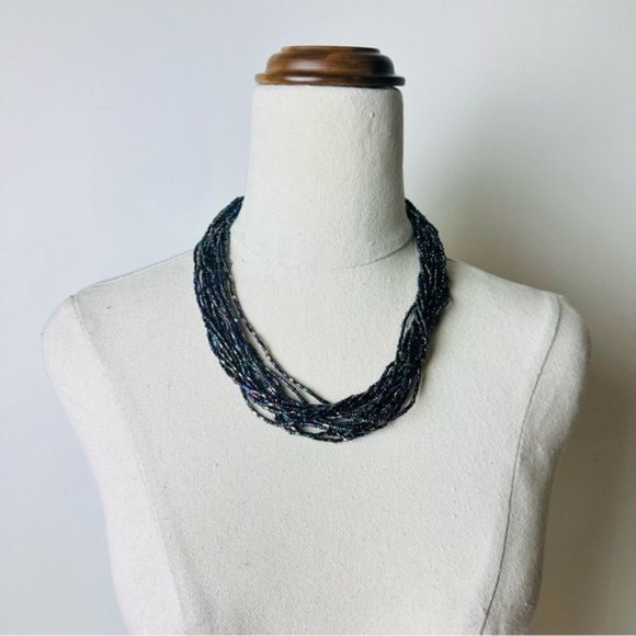 Vintage Multi Colour Multi Strands Gorgeous Necklace - Picture 1 of 9